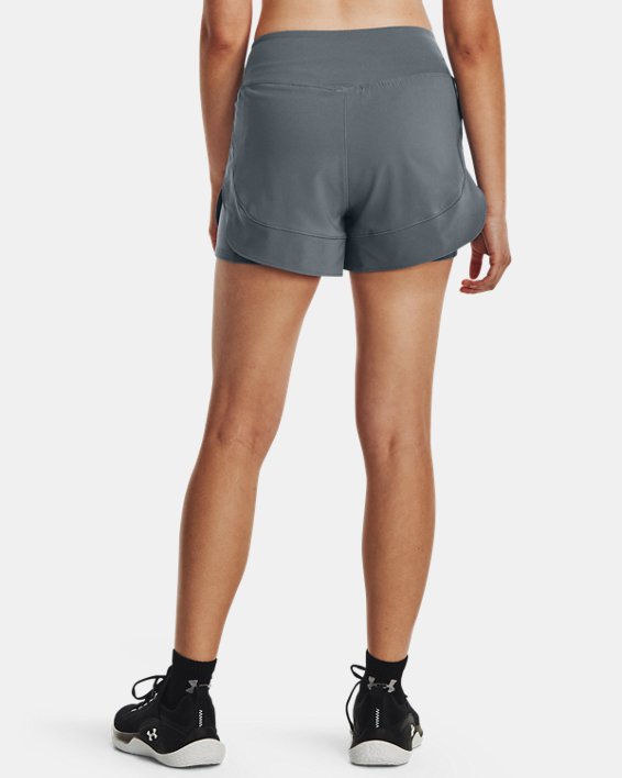 กางเกงขาสั้น UA Flex Woven 2-in-1 สำหรับผู้หญิง in Gray image number 1